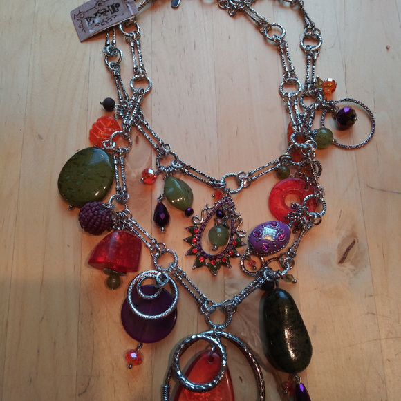 Brand New "Treska" colorfull  Necklace - Picture 2 of 3